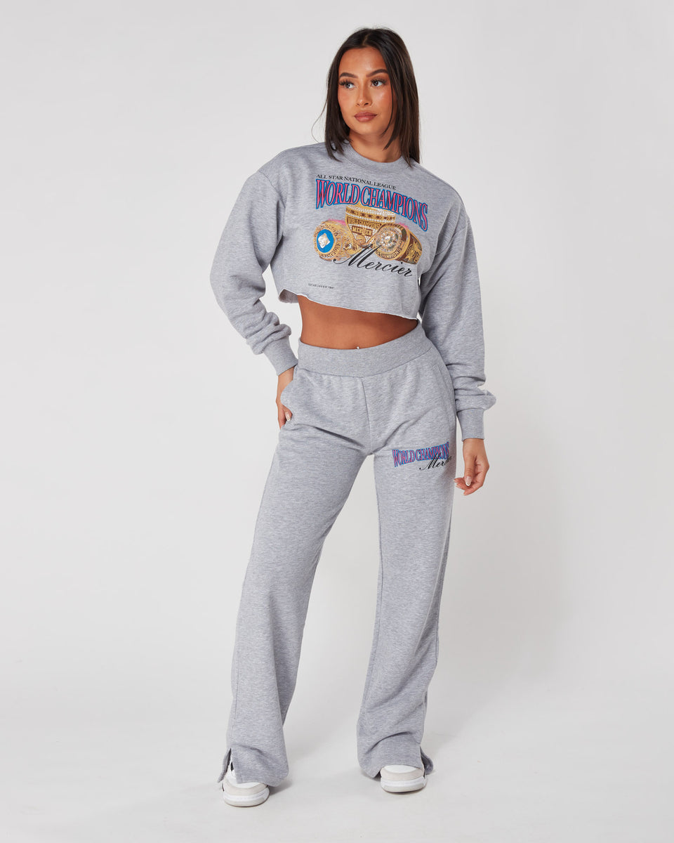 Champion grey joggers hot sale womens