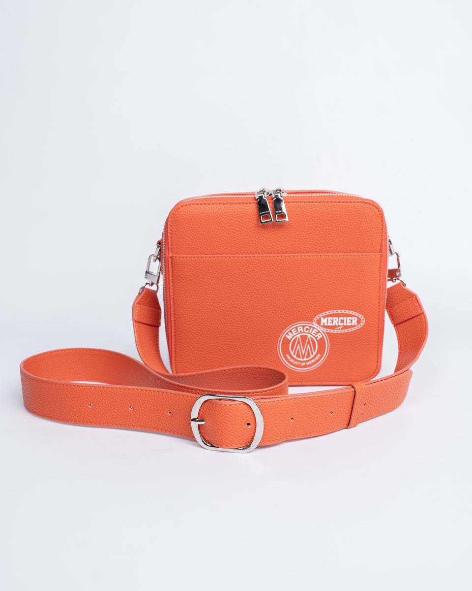 Orange messenger bag online