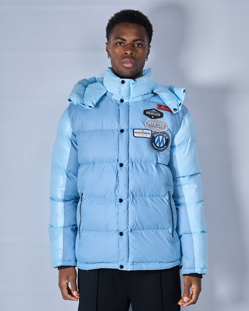 Sky Blue OG badge Panelled Jacket