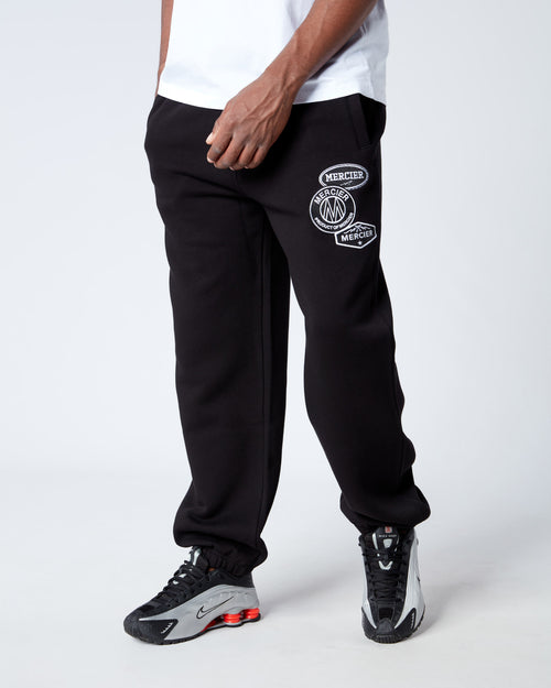 Black Relaxed OG Mono Joggers