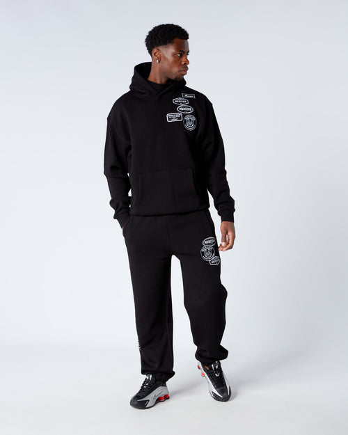 Black Relaxed OG Mono Hoodie