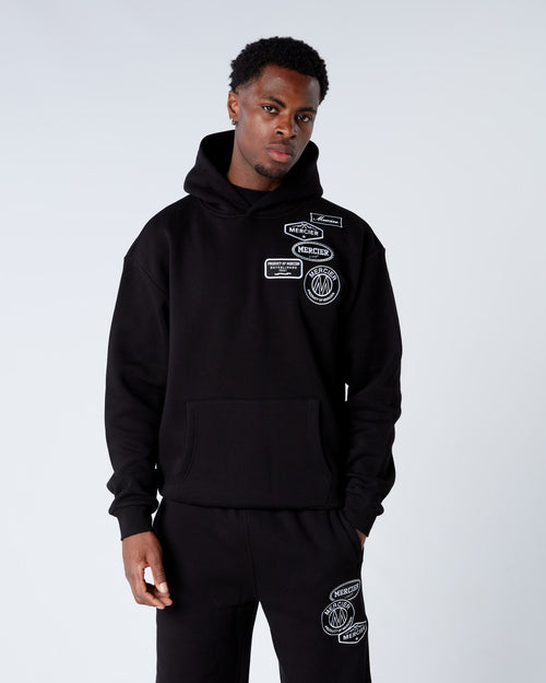 Black Relaxed OG Mono Hoodie