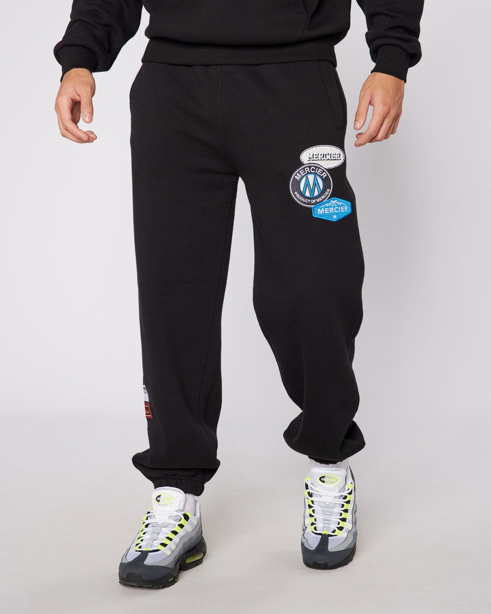 Black Relaxed Mercier OG Badge Joggers – MERCIER