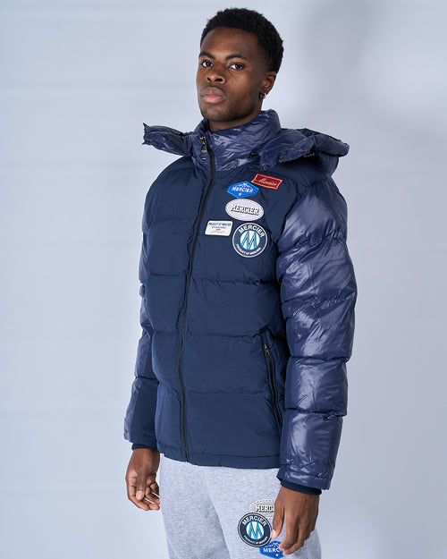 Navy OG badge Panelled Jacket