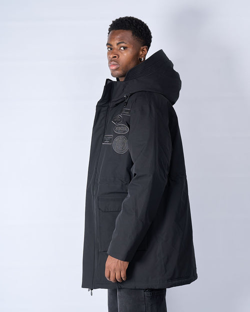 Black Mercier Parka Coat