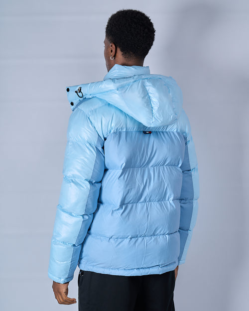 Sky Blue OG badge Panelled Jacket