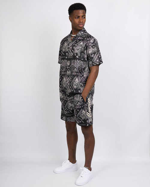 Black Paisley Resort Shirt