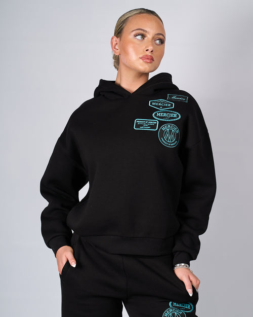 Sweat à capuche noir Tiffany OG Badge pour femme