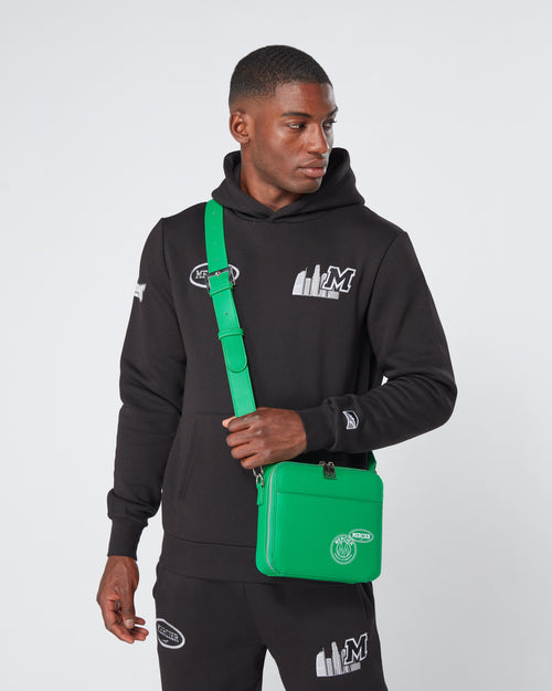 Green AND Badge Messenger Bag-Exclusivo