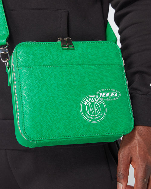 Green AND Badge Messenger Bag-Exclusivo