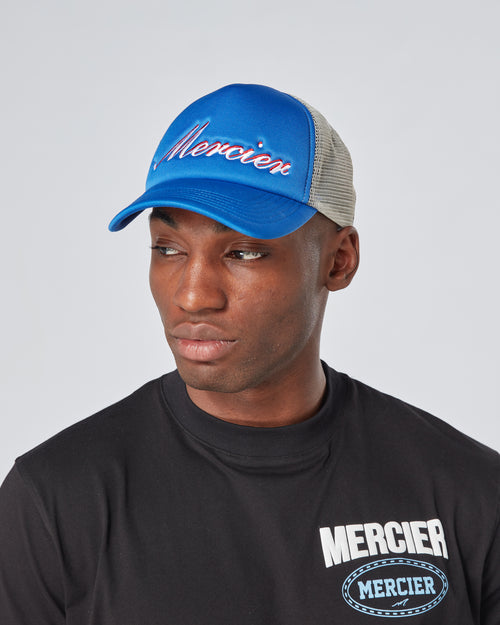 Trucker en mousse Signature bleu-gris