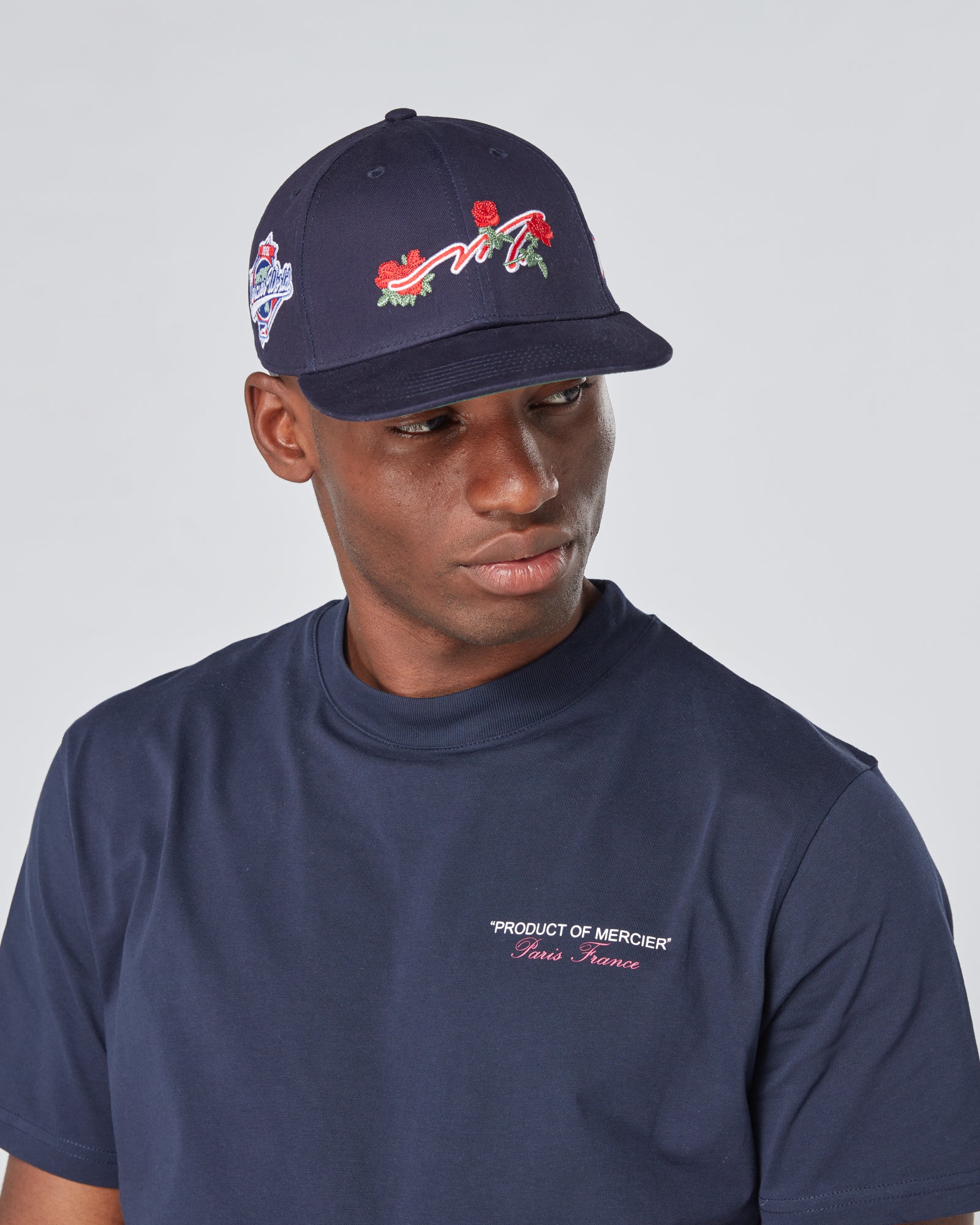 Navy Mercier Ornate Cap – MERCIER