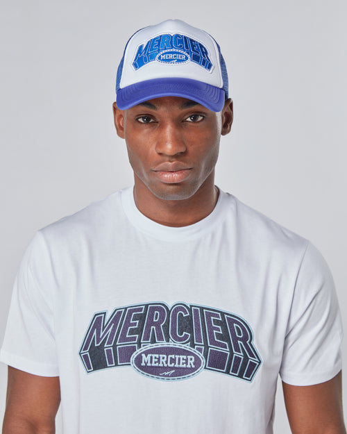 Purple White Mercier Court Foam Trucker