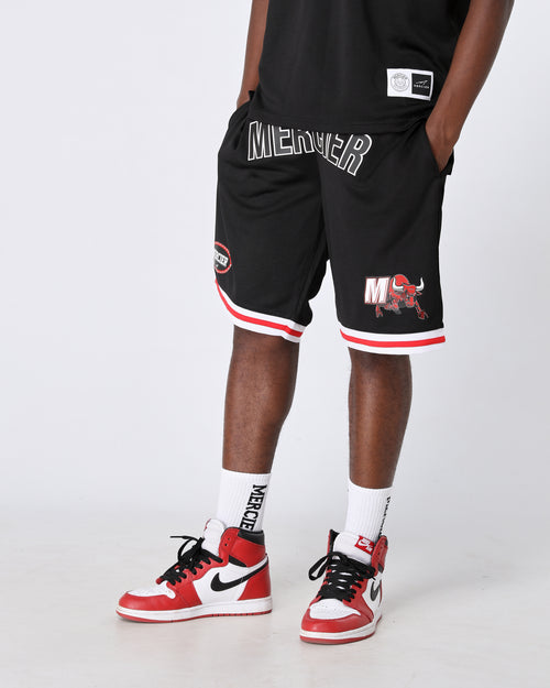 Negro Rojo Crawford Basketball Shorts