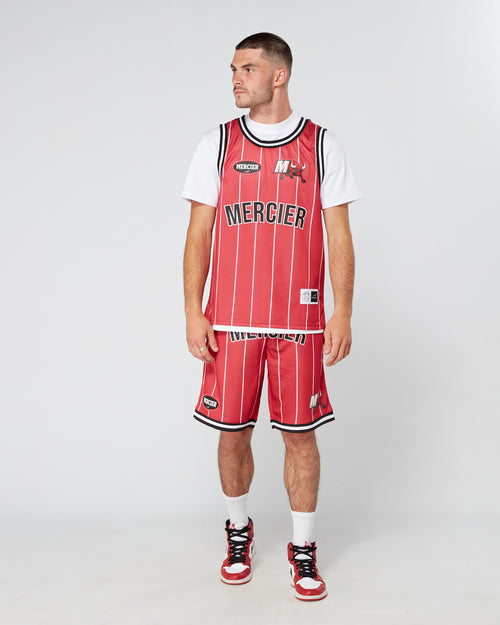 Røde Mercier Crawford basketballshorts