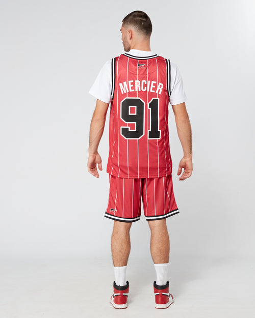 Rojo Mercier Crawford Basketball Chaleco