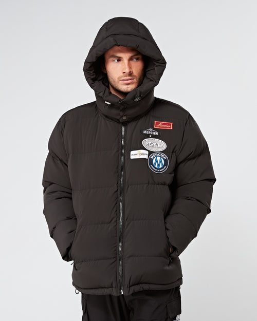 Negro Y Insignia Puffer Jacket.