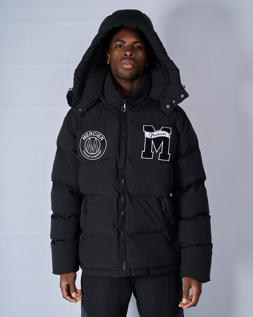 Black Mercier Academy Puffer Jacket