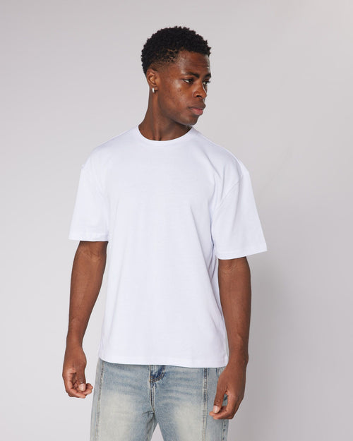 White Relaxed Blank Tshirt