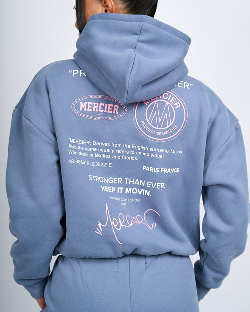 Mujer Moonlight Blue Caruso Hoodie