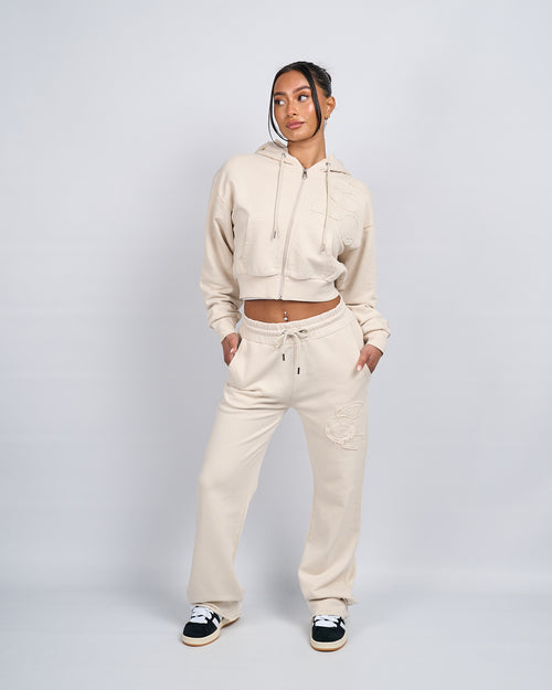 Womens Stone OG Badge Raw Joggers