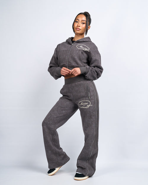 Womens Grey Round Up Straight Leg Joggers