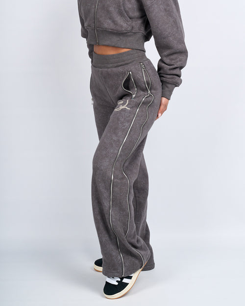 Womens Grey Round Up Straight Leg Joggers