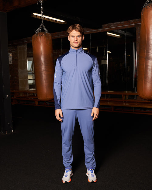 Pantaloni da ginnastica PBK // Mercier Performance Benzina Blu