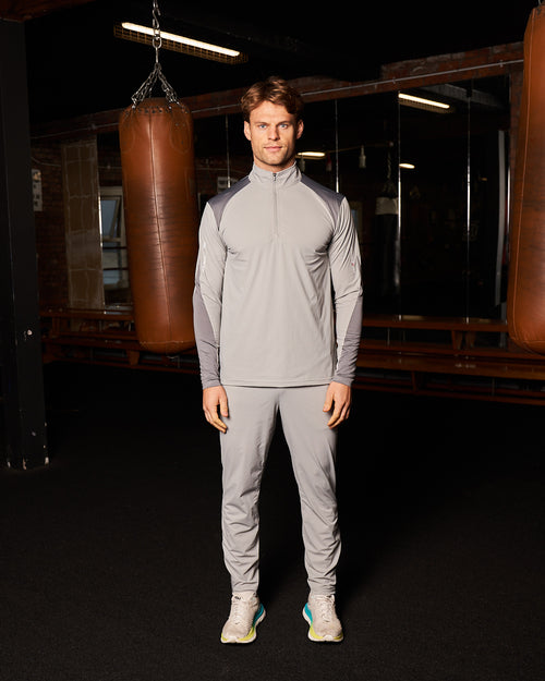 PBK//Mercier Performance 1/4 Long sleeve Grey