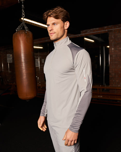 PBK//Mercier Performance 1/4 Long sleeve Grey