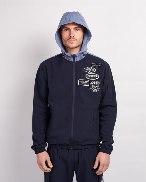 Navy Placid Blue Division Badge Windbreaker