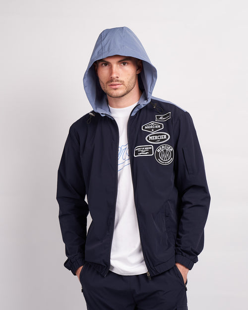 Navy Placid Blue Division Badge Windbreaker