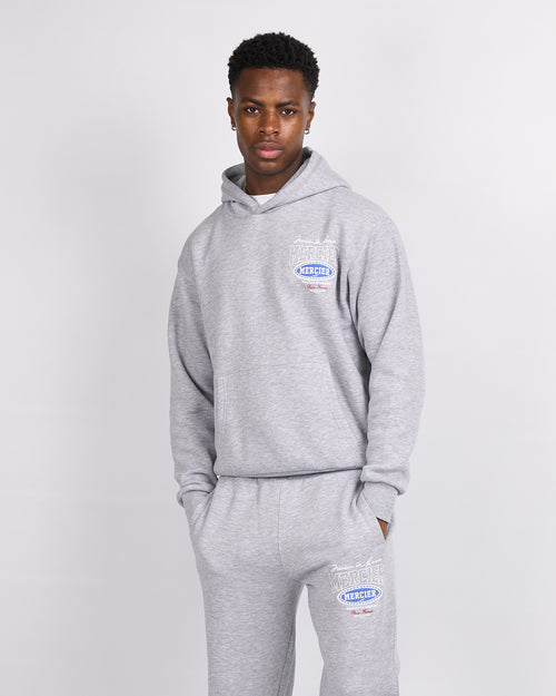 Sweat à Capuche Multi Tour Gris Marl