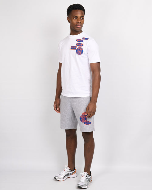 Grey Marl Contrast OG Badge Shorts