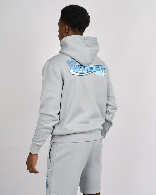 Sweat à capuche bleu fumée Mercier Racer