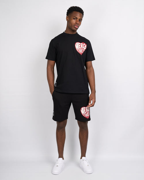 Zwarte Mercier Heart Shorts