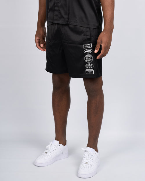 Svart 2.0 badge resort Shorts