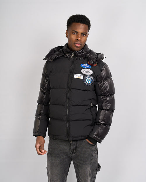 Black OG badge Panelled Jacket