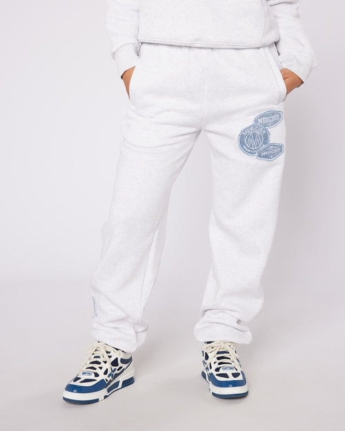 Womens Snow Marl OG Badge Denim Joggers