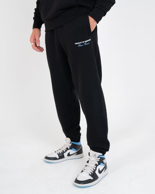 Pantalon de jogging noir bleu ciel produit par Mercier