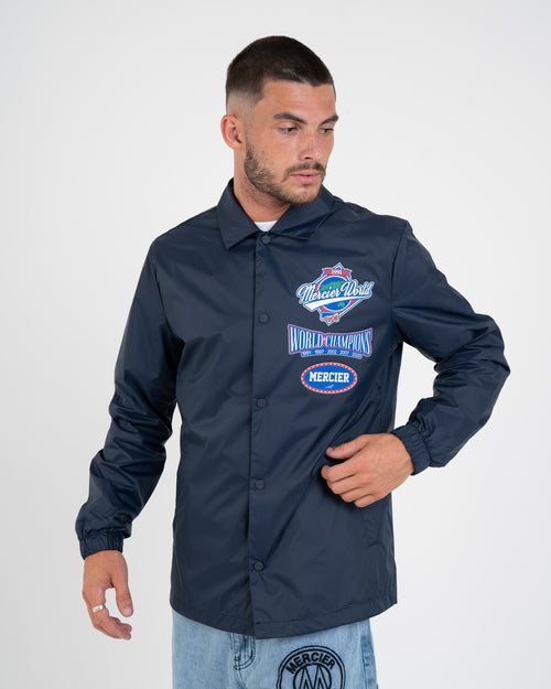 Navy Mercier World Coach Jacke