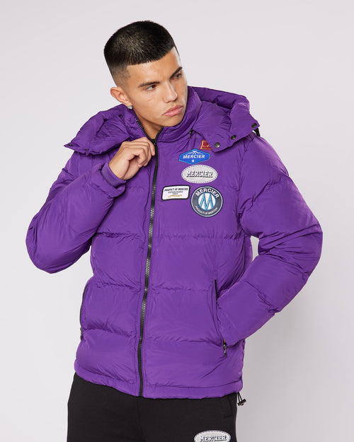 Paarse Haze EN Badge Puffer Jacket.