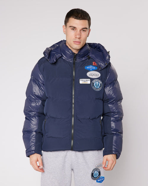 Navy OG badge Panelled Jacket