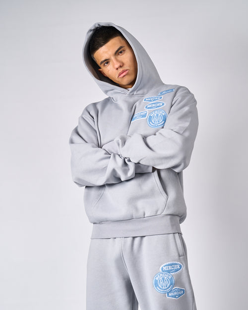 Smoke Grey Denim OG Badge Hoodie