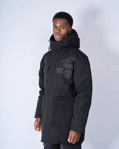 Black Mercier Parka Coat