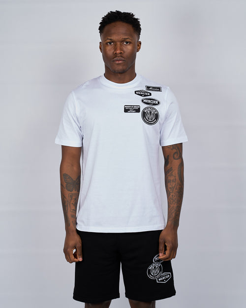 Tshirt blanc Mono Badge Mercier