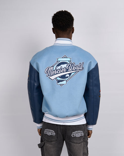 Placid Blue Navy Rodman Varsity Jacke