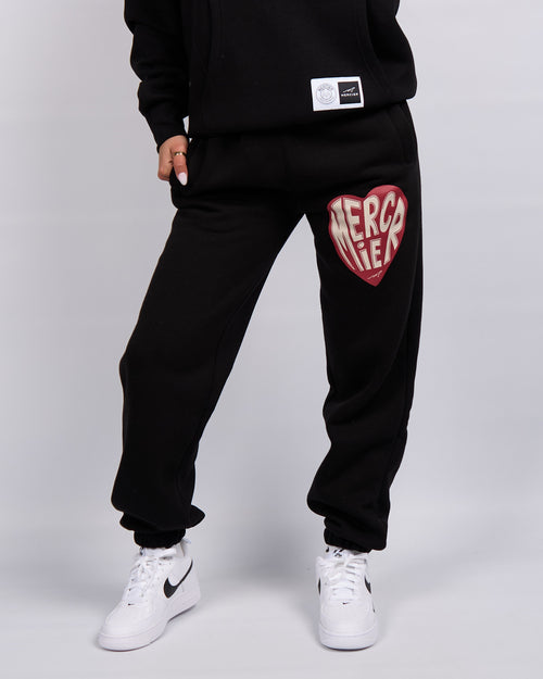 Pantaloni da jogging con cuore Mercier nero