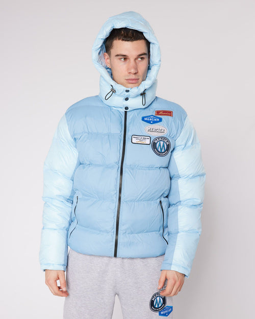 Sky Blue OG badge Panelled Jacket