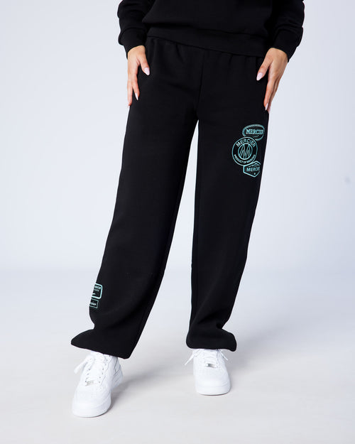 Womens Black Tiffany OG Badge Joggers